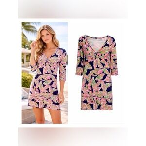 Lilly Pulitzer Palmetto Dress The Vias Pima Cotton Dress Medium Beachy Coastal